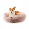 Calming Dog Bed in Taupe Pink