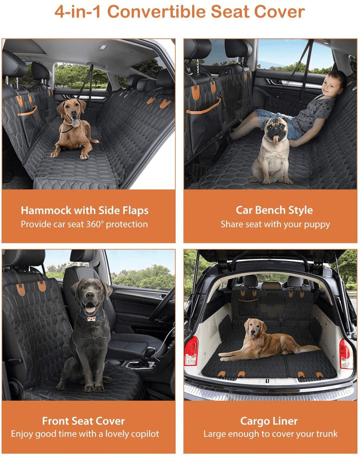Dog car seat cover 4-in-1 multipurpose protector