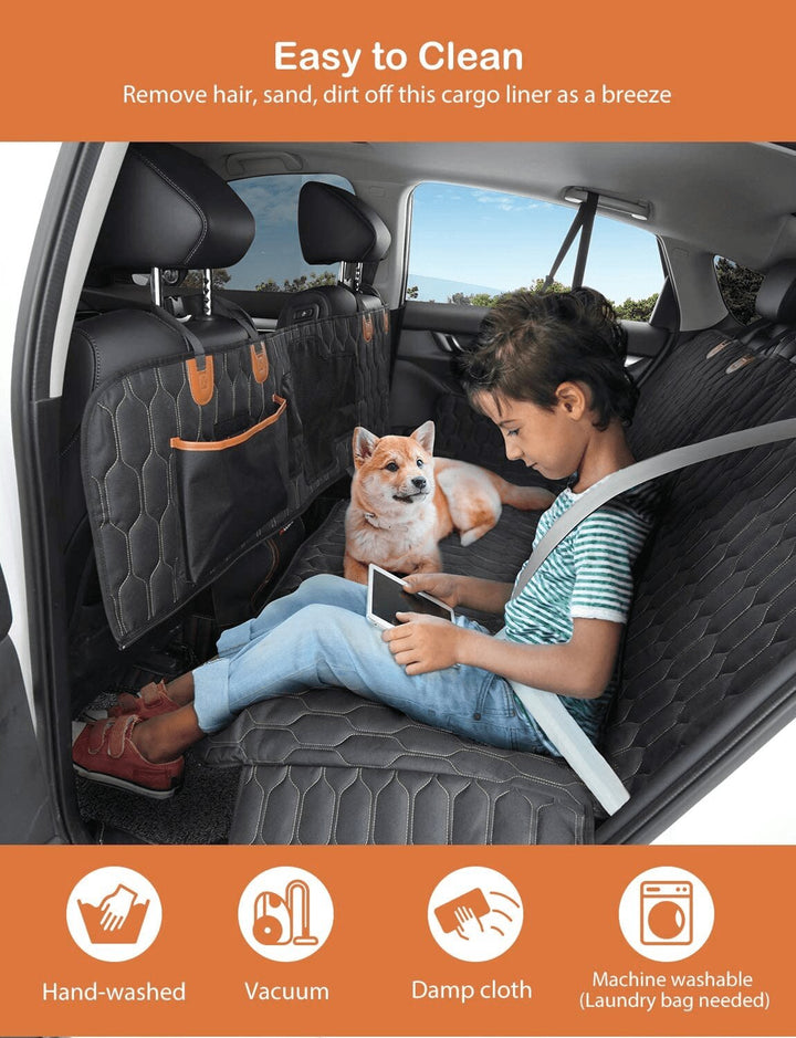 Dog car seat cover is washable and easy to clean